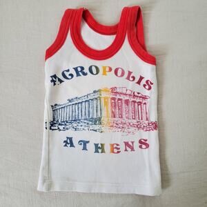 Vintage Acropolis of Athens Greece Tank Top 2t